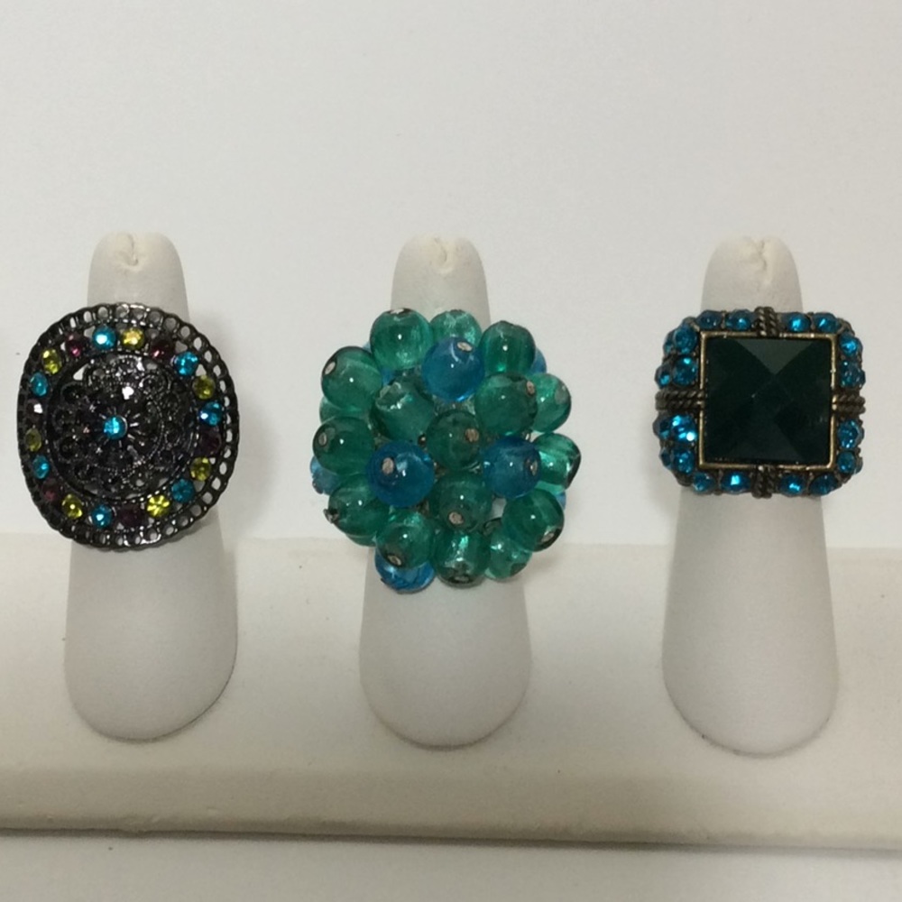 Turquoise Ring Trio